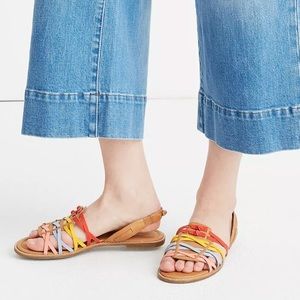 Sandals Boho Madewell Leather Maya Huarache 8.5 Slingback Sandal 8.5